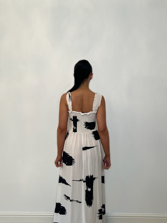 ABSTRACT PRINT DRESS