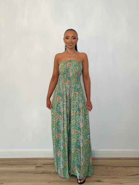 PAISLEY PRINT JUMPSUIT