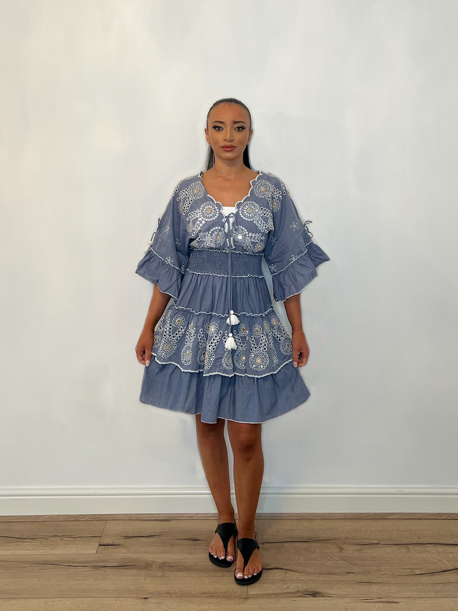 rihanna denim corset dress RIHANNA DENIM DRESS